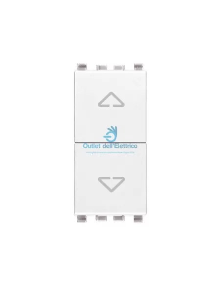 Vimar 20062.B Dos Pulsadores Enclavados No+No 10A Blanco